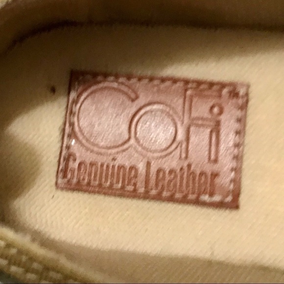 CoFi Gold Bronze Metallic Genuine Leather Slip On Sneaker Size 6.5 - Picture 8 of 8